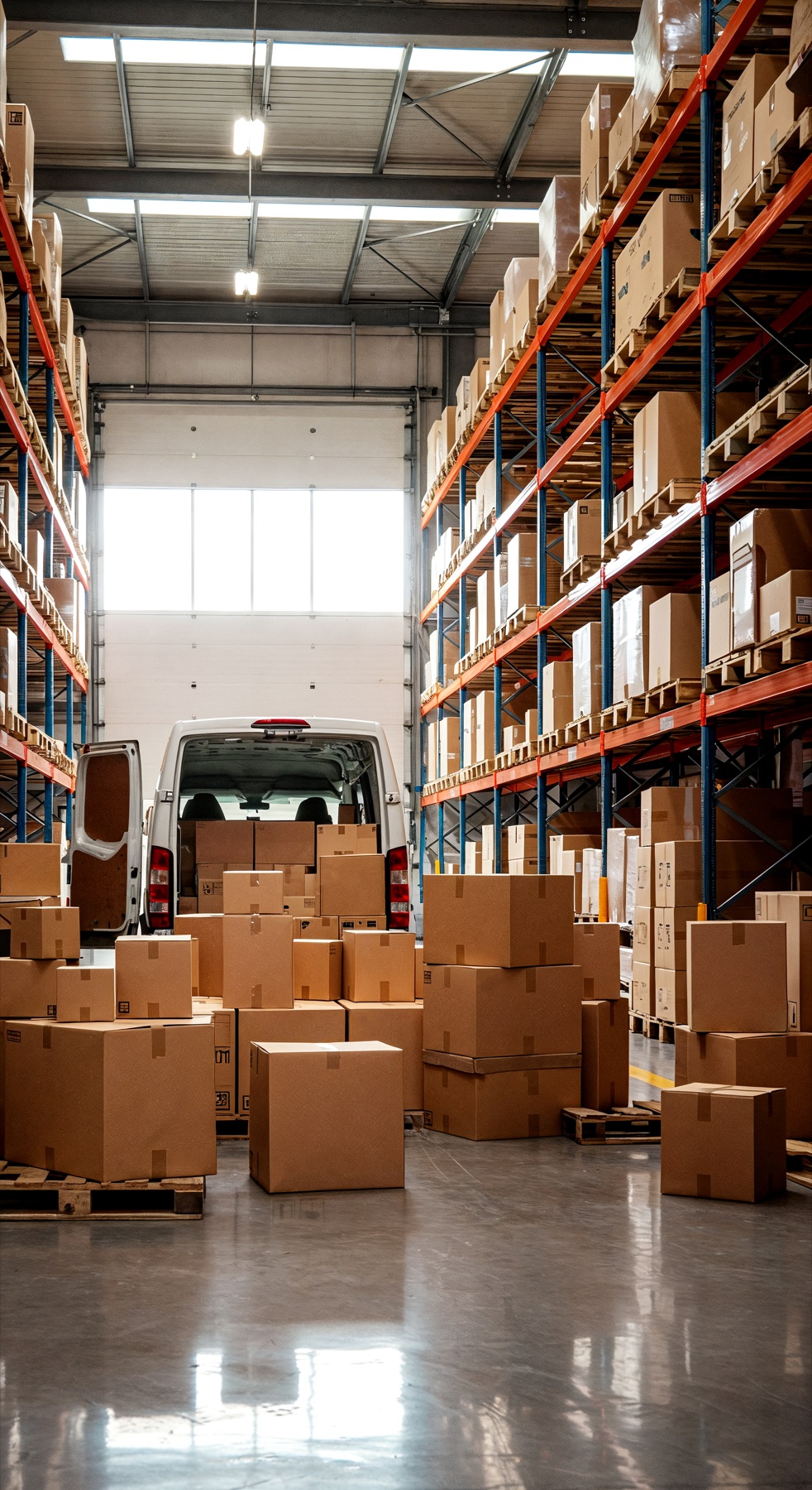 Entrega de productos para la operación de un negocio